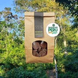 Monedas de Chocolate Semidulce al 55% (500 Gr) / Región San Martín