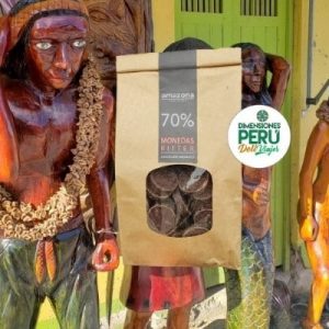 Monedas de Chocolate Orgánico Bitter al 70% (500 Gr) / Región San Martín