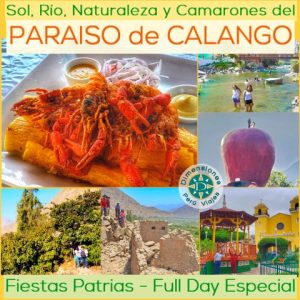Full Day Especial Fiestas Patrias - Sábado 26, Domingo 27, Lunes 28 o Martes 29 /// Disfruta de la Naturaleza, Sol, Naturaleza, Río y Camarones de CALANGO